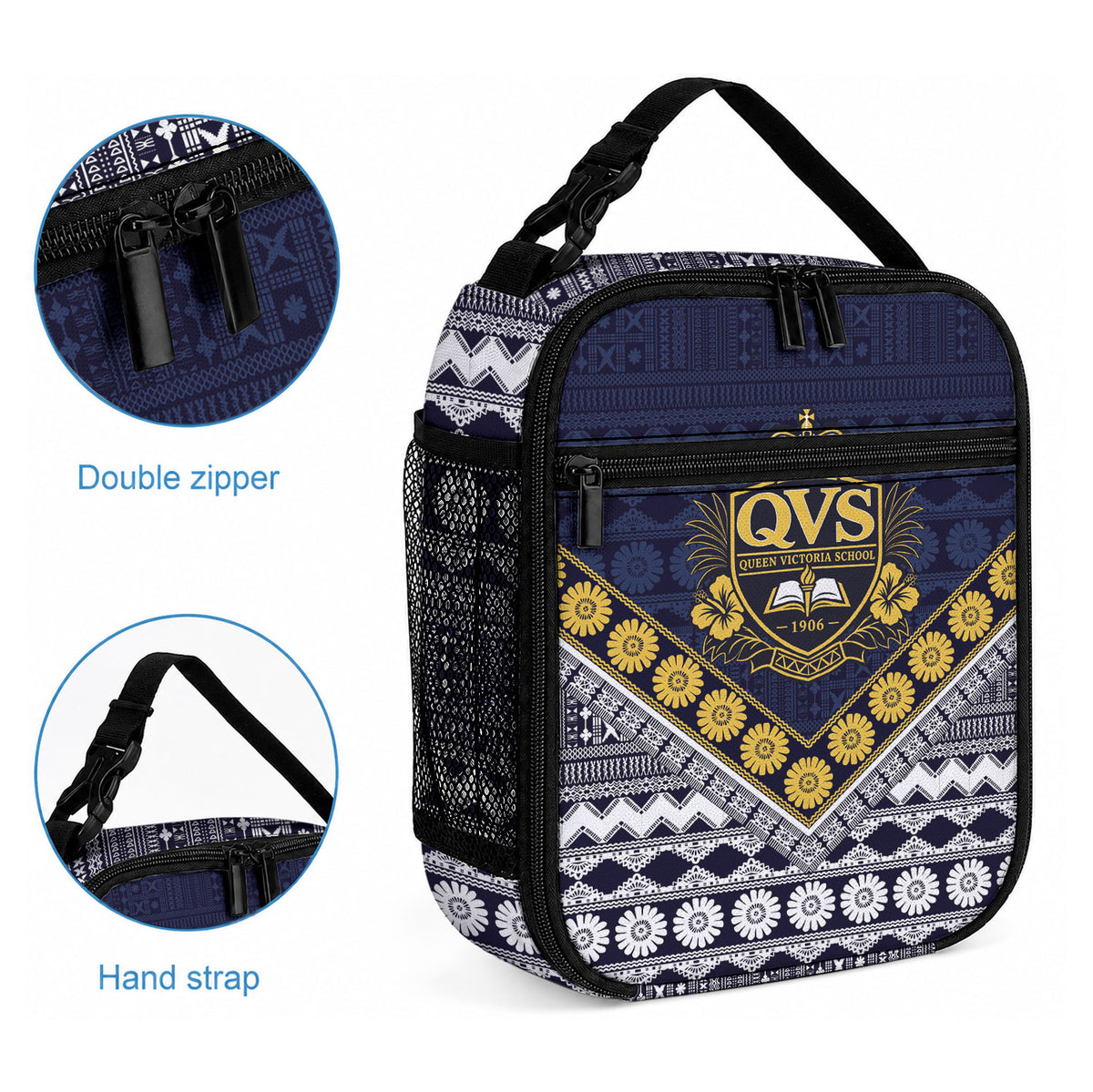 Fiji Queen Victoria School Lunch Bag QVS 1906 Generational School Legacy