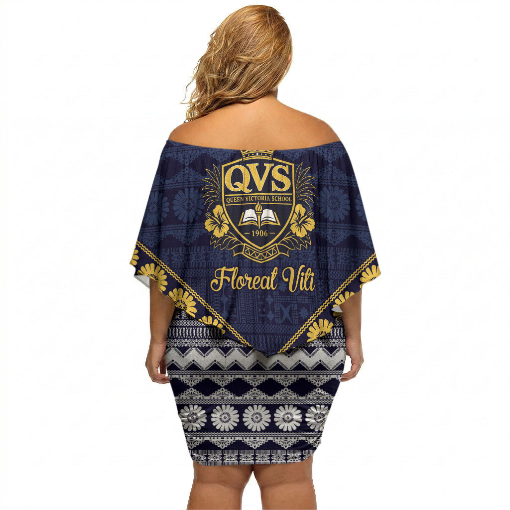 Fiji Queen Victoria School Off Shoulder Short Dress QVS 1906 Generational School Legacy LT9 - Polynesian Pride