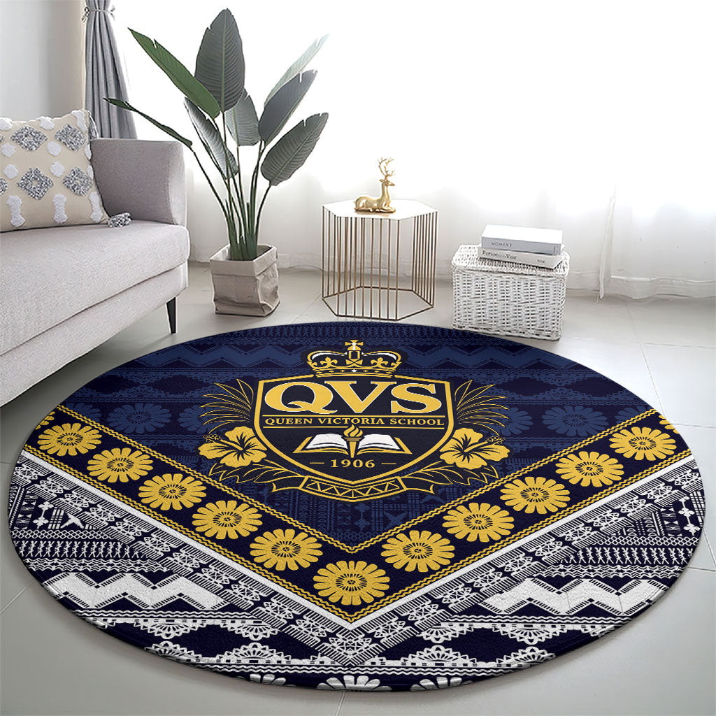 Fiji Queen Victoria School Round Carpet QVS 1906 Generational School Legacy LT9 - Polynesian Pride