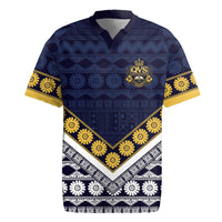 Fiji Queen Victoria School Rugby Jersey QVS 1906 Generational School Legacy LT9 Blue - Polynesian Pride