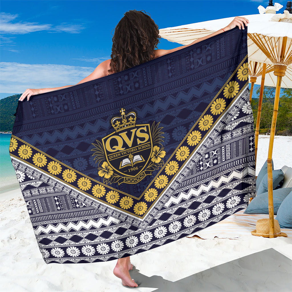 Fiji Queen Victoria School Sarong QVS 1906 Generational School Legacy LT9 One Size 44 x 66 inches Blue - Polynesian Pride