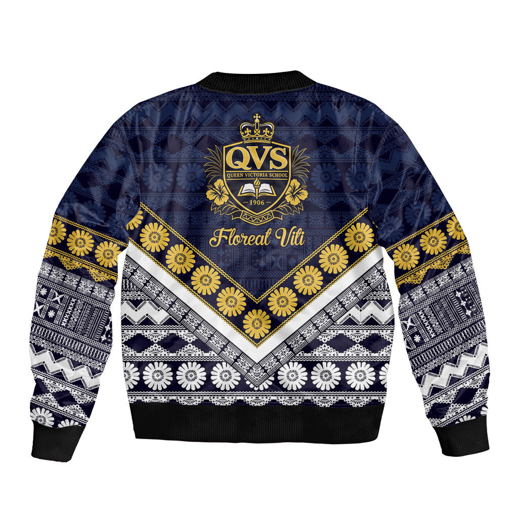 Fiji Queen Victoria School Sleeve Zip Bomber Jacket QVS 1906 Generational School Legacy LT9 - Polynesian Pride