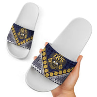 Fiji Queen Victoria School Slide Sandals QVS 1906 Generational School Legacy LT9 - Polynesian Pride