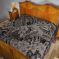 Beauty and The Warrior Polynesian Valentine Quilt Hibiscus FLowers Brown Style LT9 - Polynesian Pride
