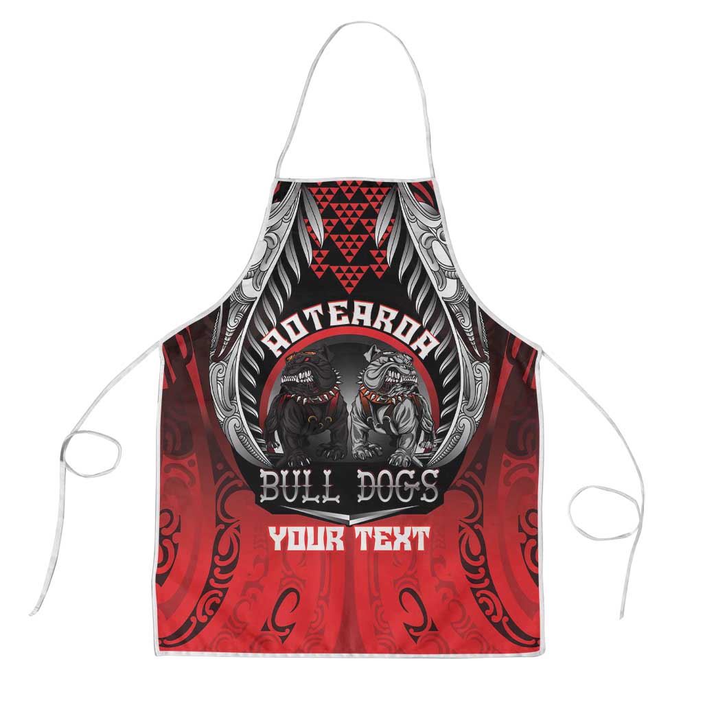 Aotearoa Bulldog Personalised Apron Maori Kowhaiwhai Motif - Polynesian Pride