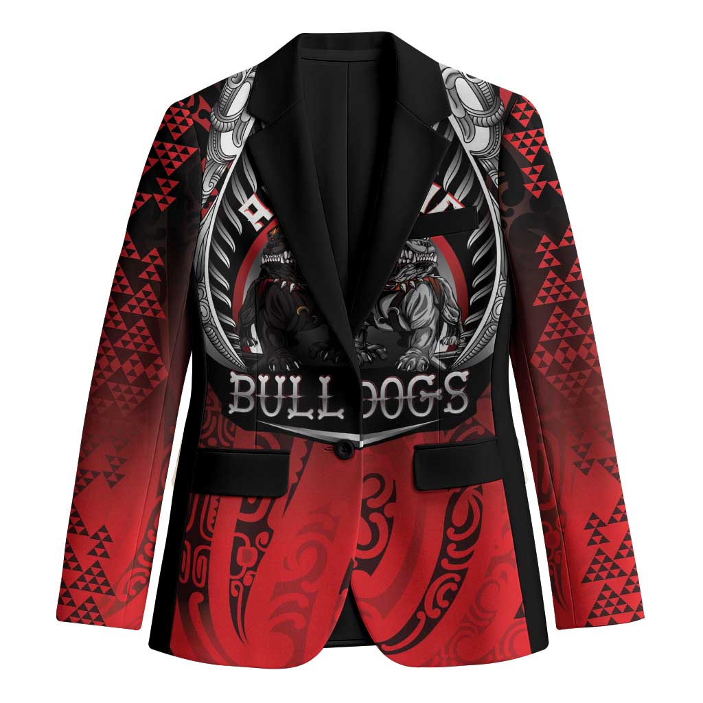 Aotearoa Bulldog Personalised Blazer Maori Kowhaiwhai Motif - Polynesian Pride