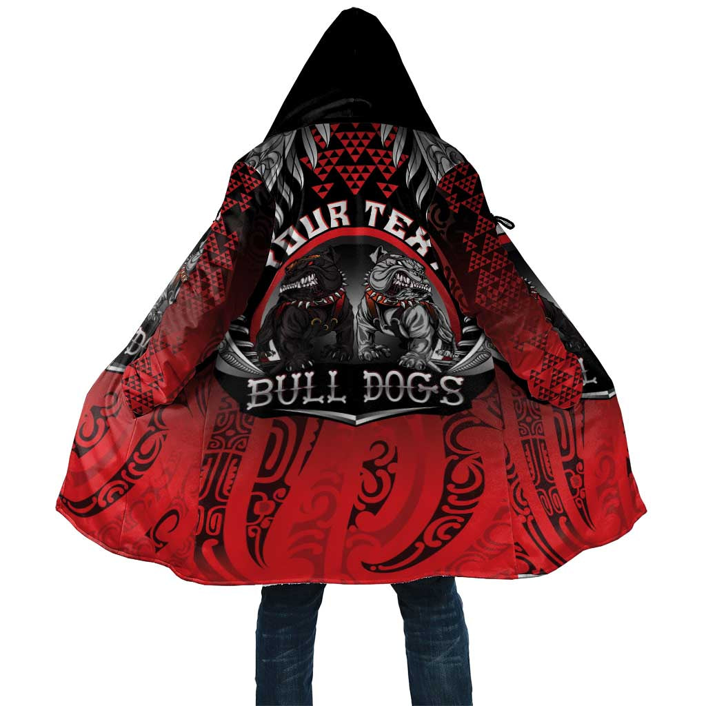 Aotearoa Bulldog Personalised Cloak Maori Kowhaiwhai Motif - Polynesian Pride