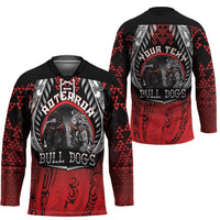 Aotearoa Bulldog Personalised Hockey Jersey Maori Kowhaiwhai Motif - Polynesian Pride