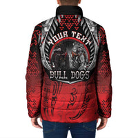 Aotearoa Bulldog Personalised Padded Jacket Maori Kowhaiwhai Motif LT9 - Polynesian Pride