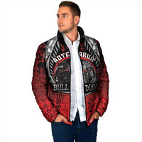 Aotearoa Bulldog Personalised Padded Jacket Maori Kowhaiwhai Motif LT9 - Polynesian Pride