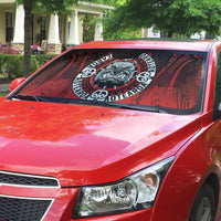Aotearoa Bulldog Auto Sun Shade New Zealand Kowhaiwhai Tribal - Polynesian Pride