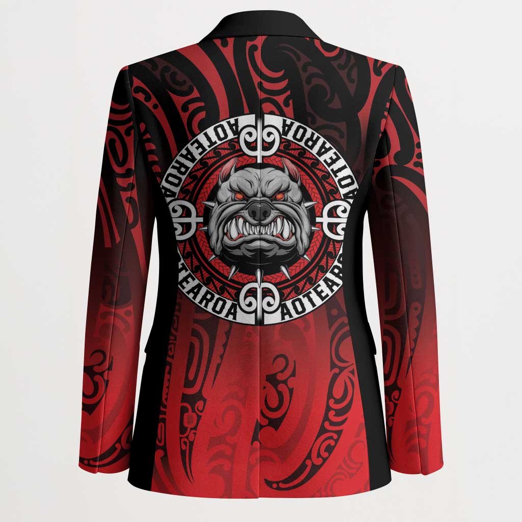 Aotearoa Bulldog Blazer New Zealand Kowhaiwhai Tribal - Polynesian Pride