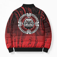 Aotearoa Bulldog Bomber Puffer Jacket New Zealand Kowhaiwhai Tribal LT9 - Polynesian Pride