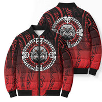 Aotearoa Bulldog Bomber Puffer Jacket New Zealand Kowhaiwhai Tribal LT9 - Polynesian Pride