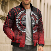 Aotearoa Bulldog Bomber Puffer Jacket New Zealand Kowhaiwhai Tribal LT9 - Polynesian Pride