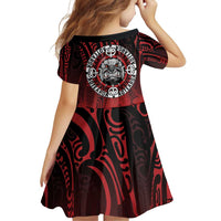 Aotearoa Bulldog Family Matching Puletasi and Hawaiian Shirt New Zealand Kowhaiwhai Tribal LT9 - Polynesian Pride