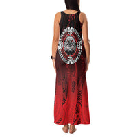 Aotearoa Bulldog Family Matching Tank Maxi Dress and Hawaiian Shirt New Zealand Kowhaiwhai Tribal LT9 - Polynesian Pride