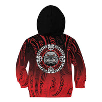 Aotearoa Bulldog Kid Hoodie New Zealand Kowhaiwhai Tribal LT9 - Polynesian Pride