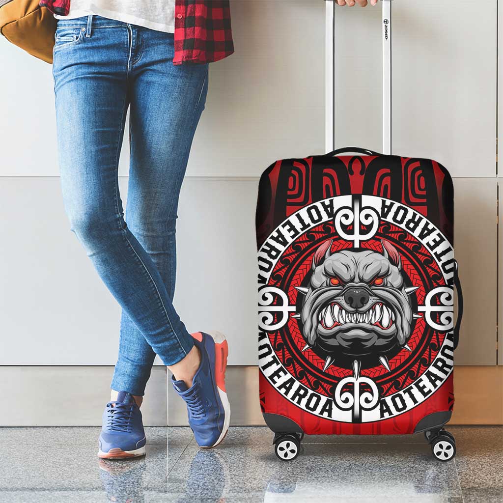Aotearoa Bulldog Luggage Cover New Zealand Kowhaiwhai Tribal LT9 - Polynesian Pride