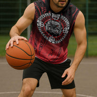 Aotearoa Bulldog Sleeveless Hoodie New Zealand Kowhaiwhai Tribal LT9 - Polynesian Pride