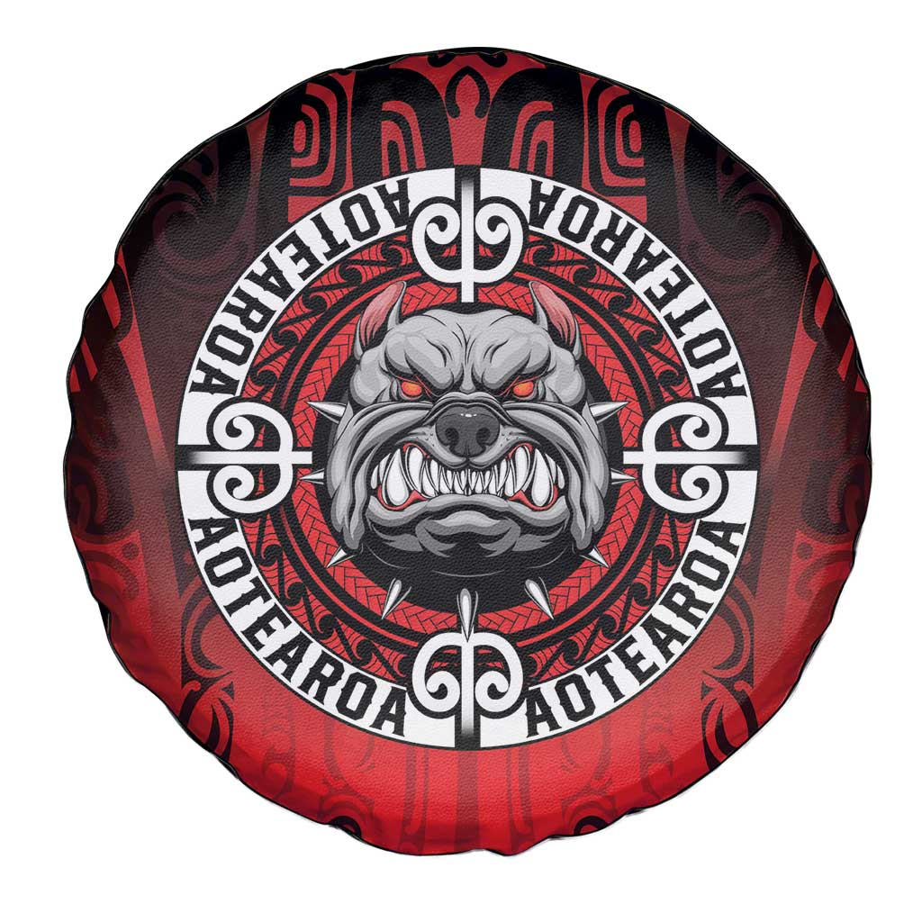 Aotearoa Bulldog Spare Tire Cover New Zealand Kowhaiwhai Tribal LT9 - Polynesian Pride