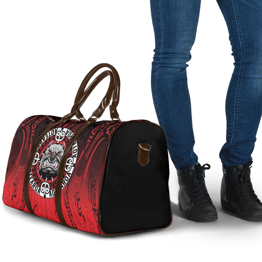 Aotearoa Bulldog Travel Bag New Zealand Kowhaiwhai Tribal - Polynesian Pride