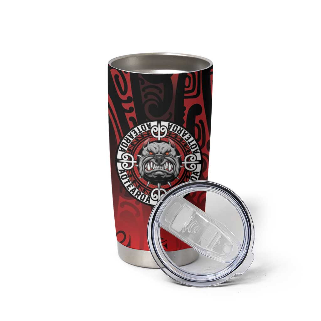 Aotearoa Bulldog Tumbler Cup New Zealand Kowhaiwhai Tribal LT9 - Polynesian Pride