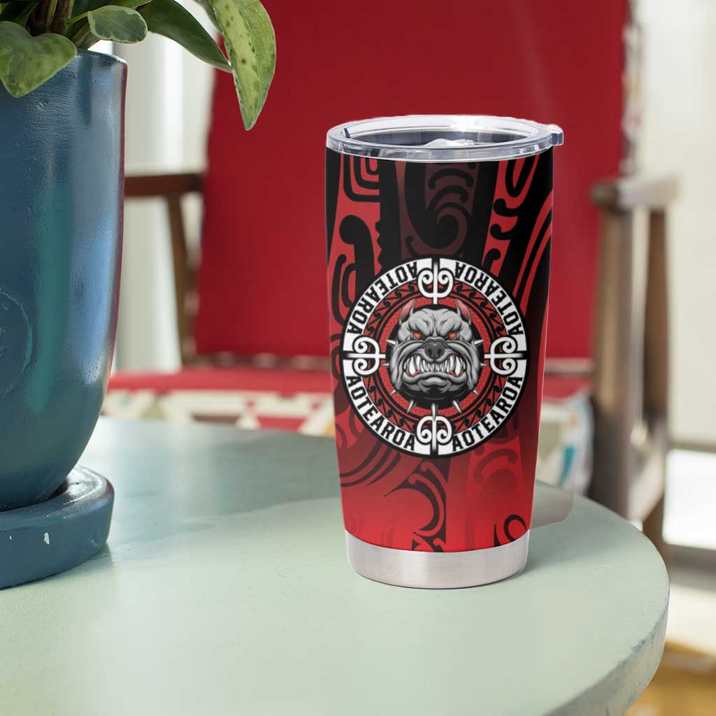 Aotearoa Bulldog Tumbler Cup New Zealand Kowhaiwhai Tribal LT9 - Polynesian Pride