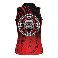 Aotearoa Bulldog Women Sleeveless Polo Shirt New Zealand Kowhaiwhai Tribal LT9 - Polynesian Pride