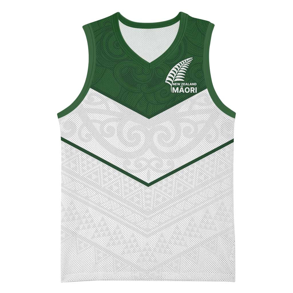Custom New Zealand Maori Niho Taniwha Basketball Jersey - Polynesian Pride