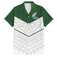 Custom New Zealand Maori Niho Taniwha Family Matching Long Sleeve Bodycon Dress and Hawaiian Shirt LT9 Dad's Shirt - Short Sleeve Green - Polynesian Pride