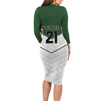 Custom New Zealand Maori Niho Taniwha Family Matching Long Sleeve Bodycon Dress and Hawaiian Shirt LT9 - Polynesian Pride