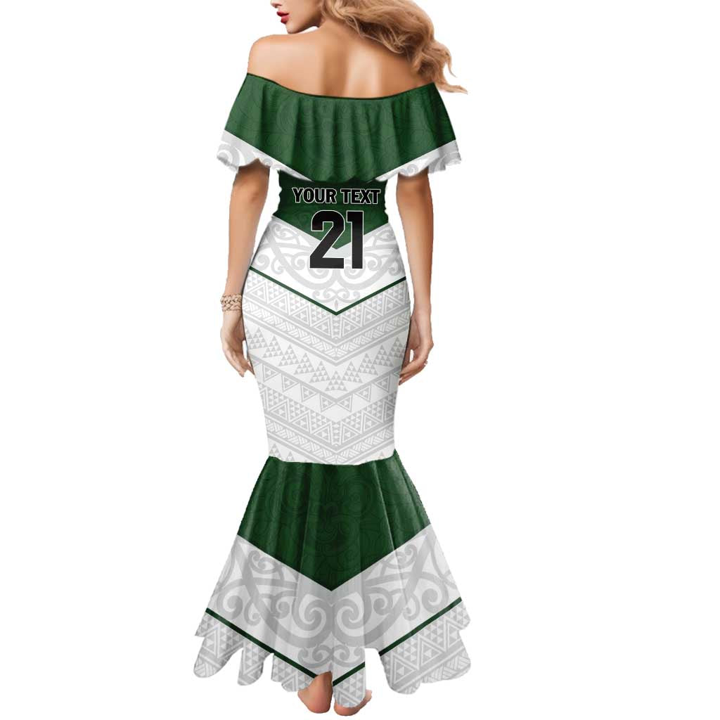 Custom New Zealand Maori Niho Taniwha Family Matching Mermaid Dress and Hawaiian Shirt LT9 - Polynesian Pride