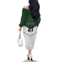 Custom New Zealand Maori Niho Taniwha Family Matching Off The Shoulder Long Sleeve Dress and Hawaiian Shirt LT9 - Polynesian Pride