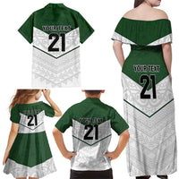 Custom New Zealand Maori Niho Taniwha Family Matching Off Shoulder Maxi Dress and Hawaiian Shirt LT9 - Polynesian Pride