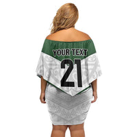 Custom New Zealand Maori Niho Taniwha Family Matching Off Shoulder Short Dress and Hawaiian Shirt LT9 - Polynesian Pride