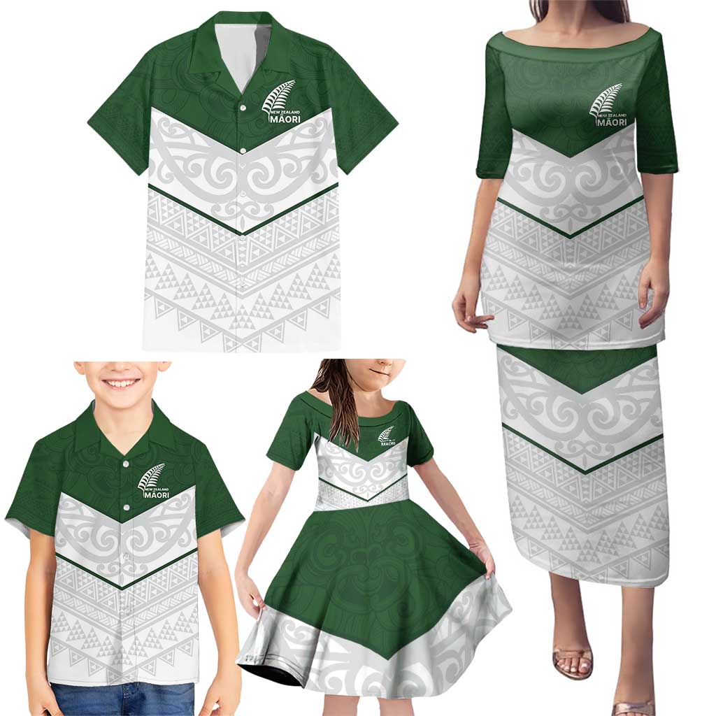Custom New Zealand Maori Niho Taniwha Family Matching Puletasi and Hawaiian Shirt LT9 - Polynesian Pride