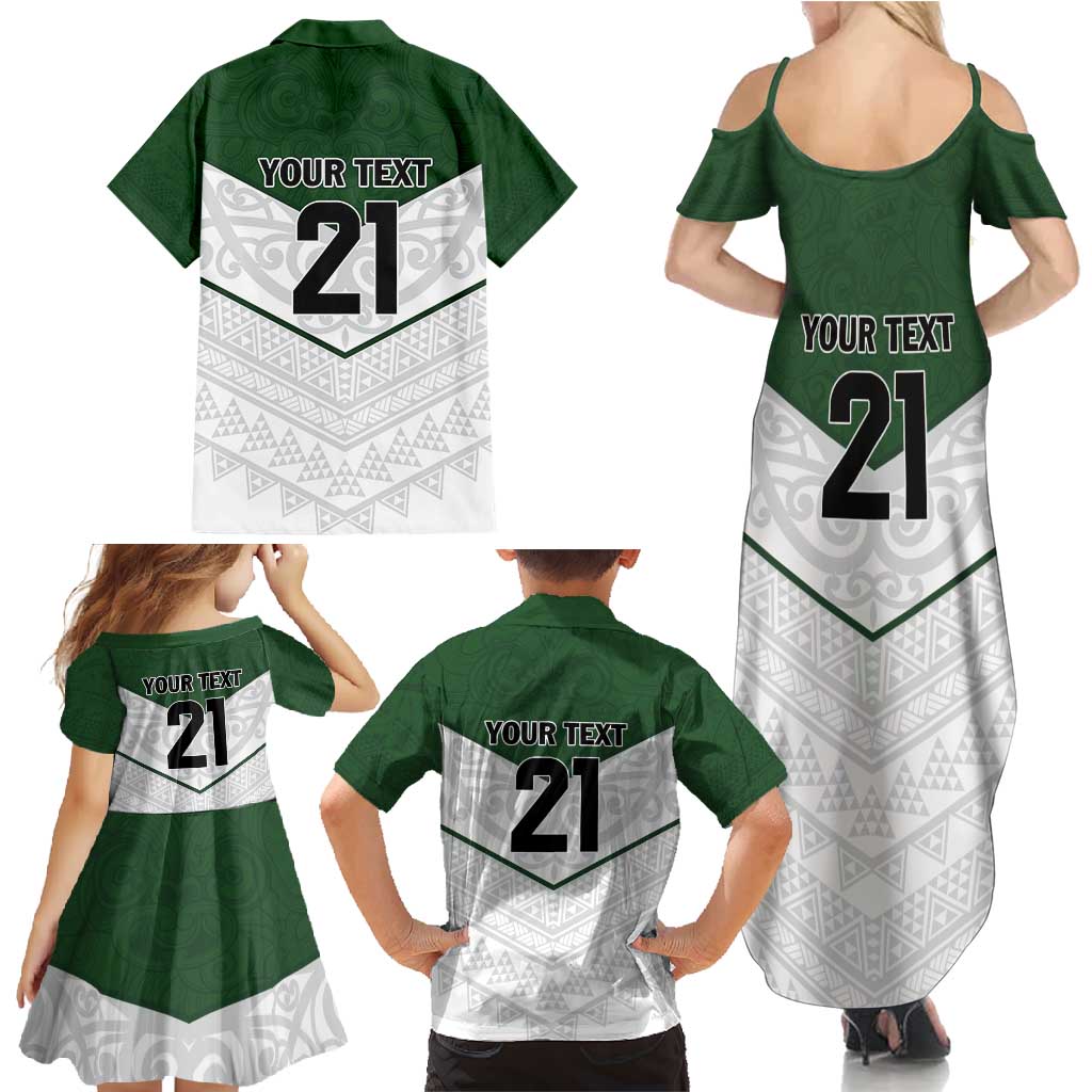 Custom New Zealand Maori Niho Taniwha Family Matching Summer Maxi Dress and Hawaiian Shirt LT9 - Polynesian Pride