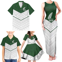 Custom New Zealand Maori Niho Taniwha Family Matching Tank Maxi Dress and Hawaiian Shirt LT9 - Polynesian Pride