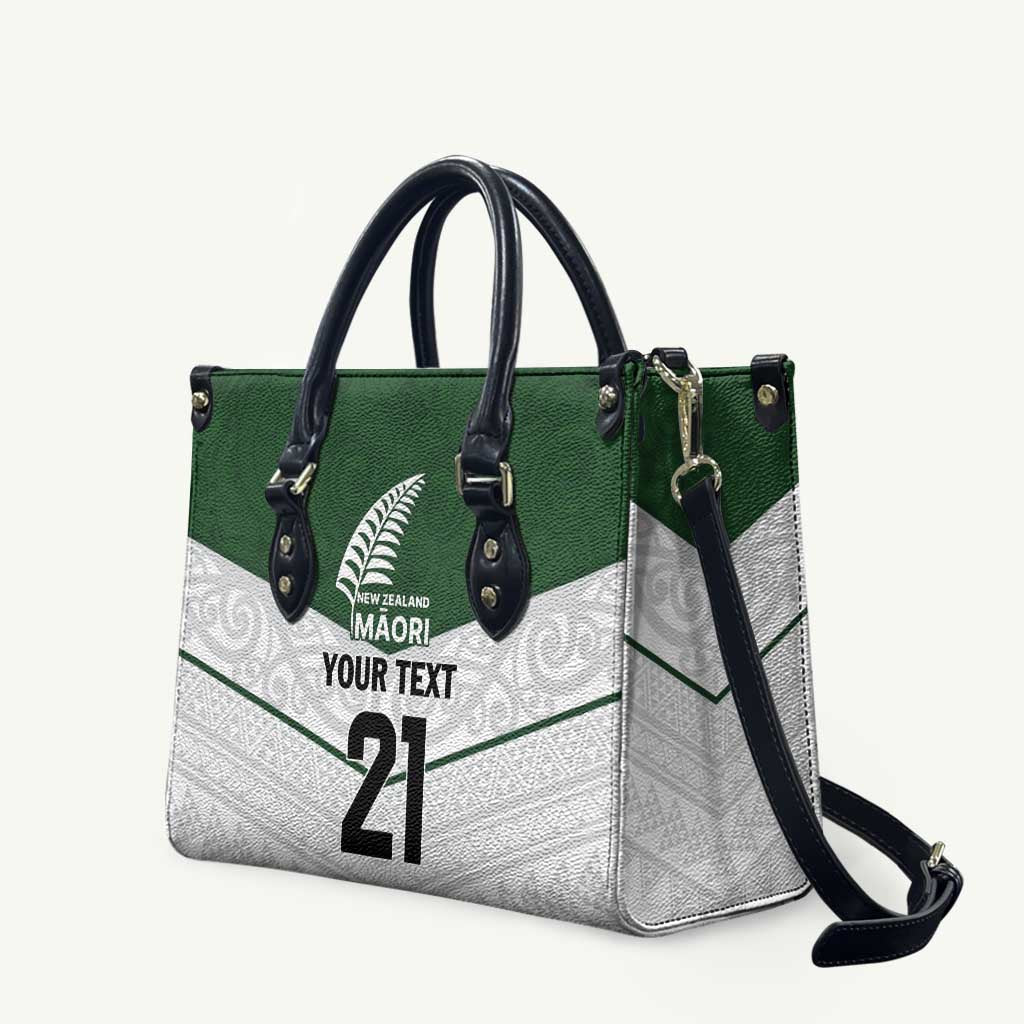 Custom New Zealand Maori Niho Taniwha Leather Bag - Polynesian Pride
