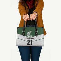 Custom New Zealand Maori Niho Taniwha Leather Bag - Polynesian Pride