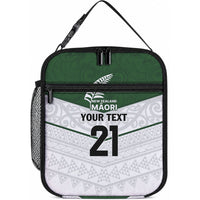 Custom New Zealand Maori Niho Taniwha Lunch Bag LT9 10.2 × 8.3 × 4.3 inch Green - Polynesian Pride
