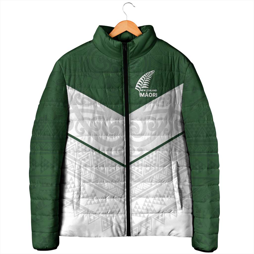 Custom New Zealand Maori Niho Taniwha Padded Jacket - Polynesian Pride