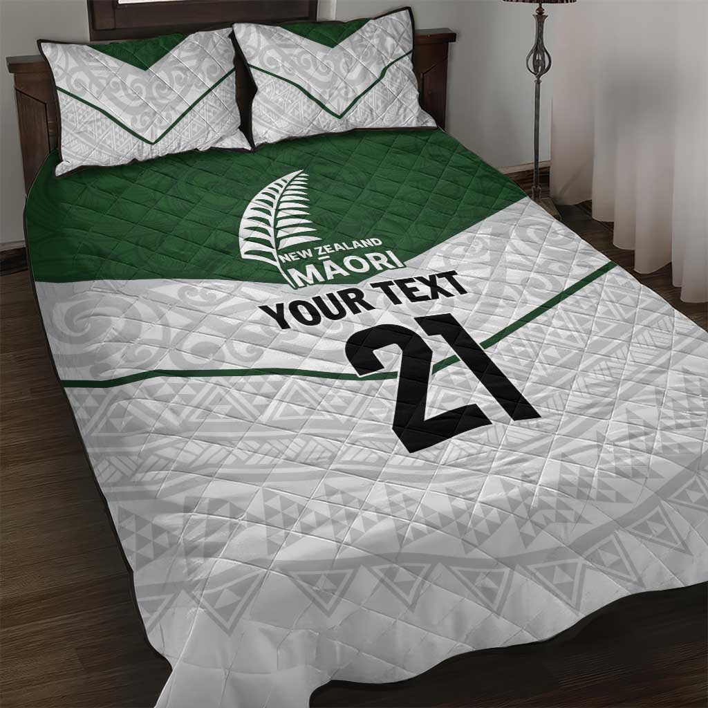 Custom New Zealand Maori Niho Taniwha Quilt Bed Set LT9 Green - Polynesian Pride