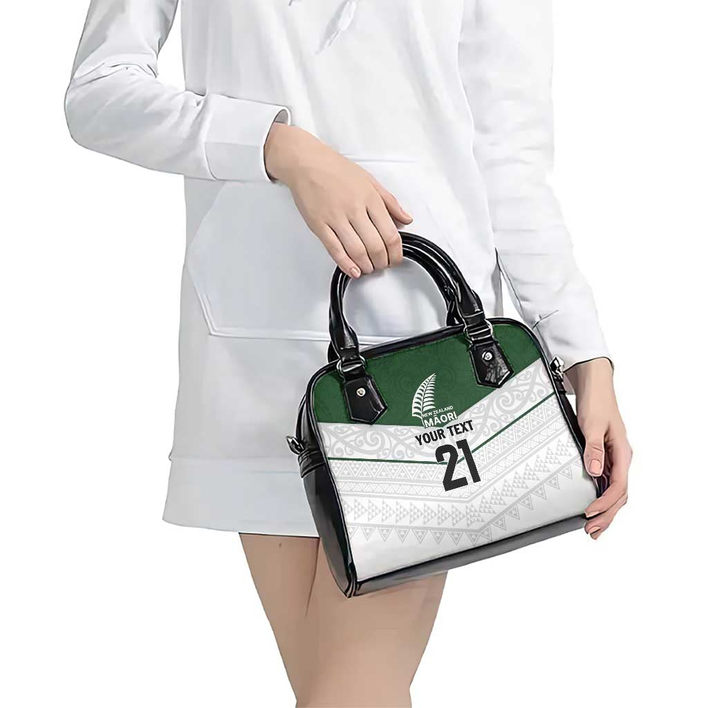 Custom New Zealand Maori Niho Taniwha Shoulder Handbag