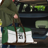 Custom New Zealand Maori Niho Taniwha Travel Bag - Polynesian Pride