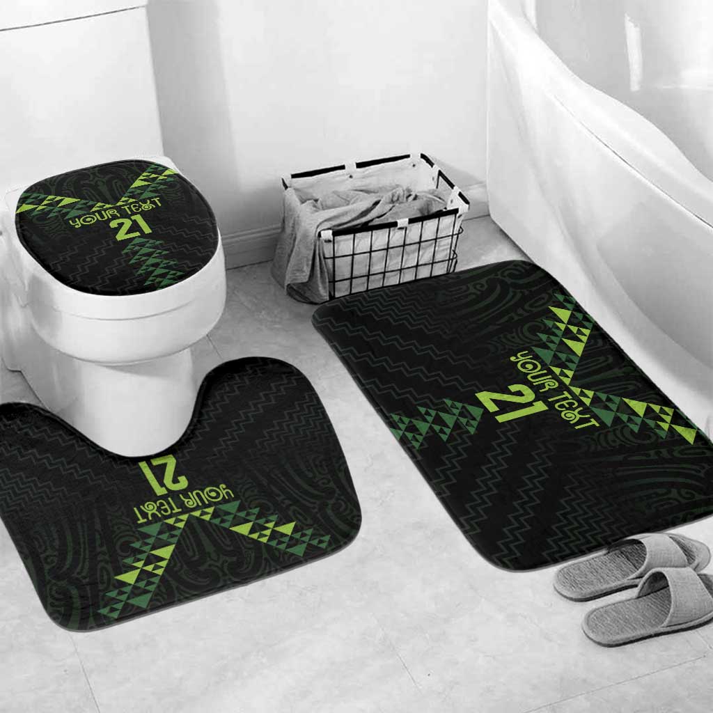 Custom New Zealand Maori Koru Koiri Motif Bathroom Set - Polynesian Pride