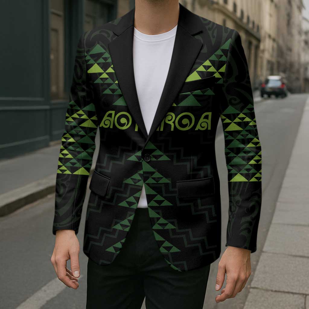 Custom New Zealand Maori Koru Koiri Motif Blazer - Polynesian Pride
