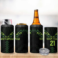 Custom New Zealand Maori Koru Koiri Motif 4 in 1 Can Cooler Tumbler
