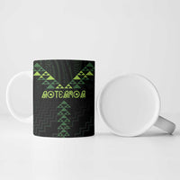 Custom New Zealand Maori Koru Koiri Motif Ceramic Mug - Polynesian Pride